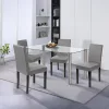 Zestaw jadalniany Cadiz 4+1 biało-szary