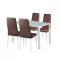 Zestaw jadalniany Portland 4+1 brązowy