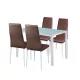 Zestaw jadalniany Portland 4+1 brązowy