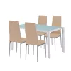 Zestaw jadalniany Mabel 4+1 beżowo-szary