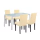 Zestaw jadalniany Mira 4+1 biało-beżowy