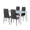 Zestaw jadalniany Liana 4+1 czarny