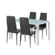 Zestaw jadalniany Liana 4+1 czarny