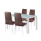 Zestaw jadalniany Liana 4+1 brązowy