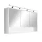 Szafka z lustrem górnym Luna 120 biała