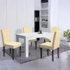 Zestaw jadalniany Leon 4+1 biało-beżowy