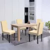 Zestaw jadalniany Leon 4+1 dąb sonoma beżowy