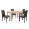 Zestaw jadalniany Leon 4+1 dąb sonoma brązowy
