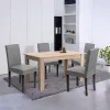 Zestaw jadalniany Leon 4+1 dąb sonoma szary