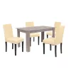Zestaw jadalniany Leon 4+1 dąb york beżowy