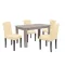 Zestaw jadalniany Leon 4+1 dąb york beżowy