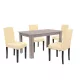 Zestaw jadalniany Leon 4+1 dąb york beżowy