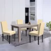 Zestaw jadalniany Leon 4+1 dąb york beżowy