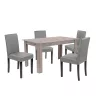 Zestaw jadalniany Leon 4+1 dąb york szary