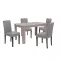 Zestaw jadalniany Leon 4+1 dąb york szary