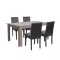 Zestaw jadalniany Leon 4+1 dąb york-czarny