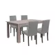 Zestaw jadalniany Leon 4+1 dąb york szary