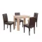Zestaw jadalniany Leon 4+1 dąb sonoma brązowy