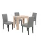 Zestaw jadalniany Leon 4+1 dąb sonoma szary