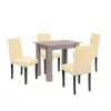 Zestaw jadalniany Leon 4+1 dąb york beżowy
