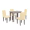 Zestaw jadalniany Leon 4+1 dąb york beżowy