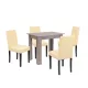 Zestaw jadalniany Leon 4+1 dąb york beżowy