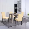 Zestaw jadalniany Leon 4+1 dąb york beżowy