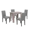 Zestaw jadalniany Leon 4+1 dąb york szary