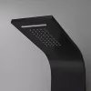Panel prysznicowy z hydromasażem Alegro Black, stal nierdzewna