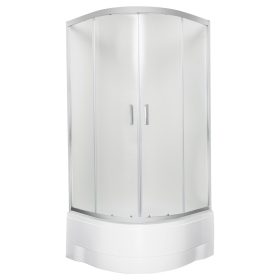   Malibu GL 90 Zakrzywiona kabina prysznicowa z głębokim brodzikiem i zakrzywionym tyłem