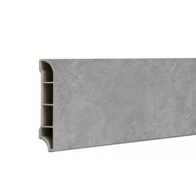   Winylowe obrzeże podłogowe SPC Harbor beton szary 2400x60x12 mm