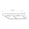 MODO INOX Okap kuchenny do zabudowy 80 W