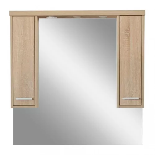 Szafka wisząca z lustrem Nerva 105 cm, dąb Sonoma