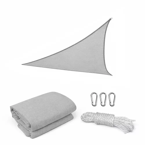 Rana żagiel przeciwsłoneczny trójkątny 3x3x3 m szary
