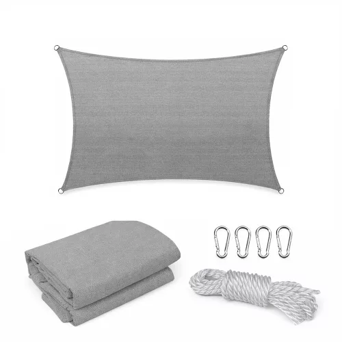 Żagiel przeciwsłoneczny Rana prostokątny 3x4 m szary