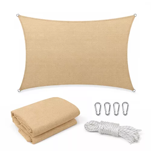 Żagiel przeciwsłoneczny Rana prostokątny 4x5 m beżowy
