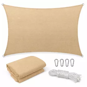 Rana żagiel przeciwsłoneczny prostokątny 5x6 m beżowy