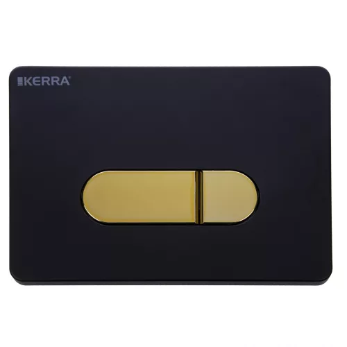 Czarno-złota deska sedesowa Pacific do zestawu K-50 Slim