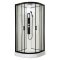 Zakrzywiona kabina prysznicowa z hydromasażem Petrus 90x90 cm