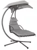 Leżak hamakowy ogrodowy, szary