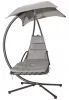 Leżak hamakowy ogrodowy, szary