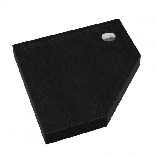 Brodzik akrylowy Prato 90 kwadratowy czarny