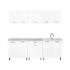 Szafka kuchenna Primo 220 biała z blatem chromix