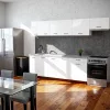 Biała szafka kuchenna Primo 280 z blatem chromix