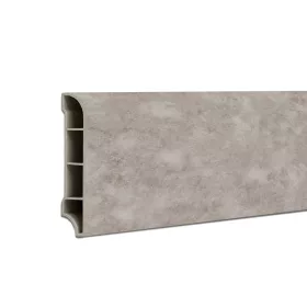   Winylowa listwa podłogowa SPC Reno efekt kamienia szara 2400x60x12 mm