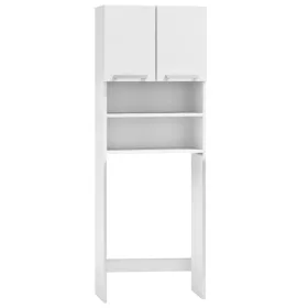 Biała szafka na pralkę 64x30x183 cm