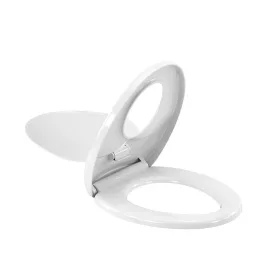   Deska sedesowa Rion Soft Close 2 w 1 z reduktorem, plastikowa, biała