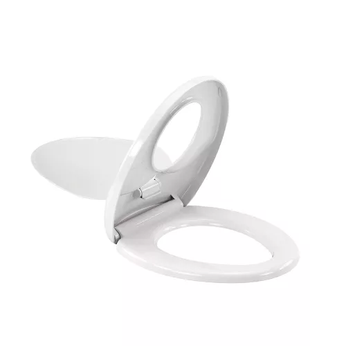 Deska sedesowa Rion Soft Close 2 w 1 z reduktorem, plastikowa, biała