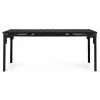 Rozkładany stół ogrodowy 180-240 cm dla 12 osób, czarny
