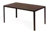 Stół ogrodowy 6-osobowy 156x78 cm polywood brązowy